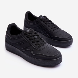 PE1 Zapatillas Deportivas Mujer Con Plataforma Negro Pudina 2