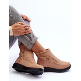 News Botas de nieve aislantes para mujer, color beige 1