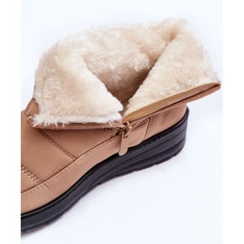 News Botas de nieve aislantes para mujer, color beige 5