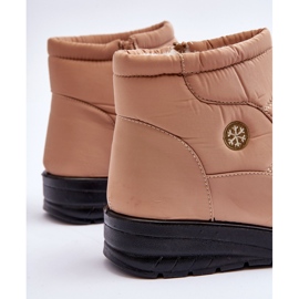 News Botas de nieve aislantes para mujer, color beige 4