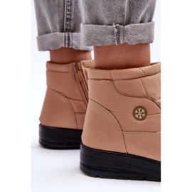 News Botas de nieve aislantes para mujer, color beige 8