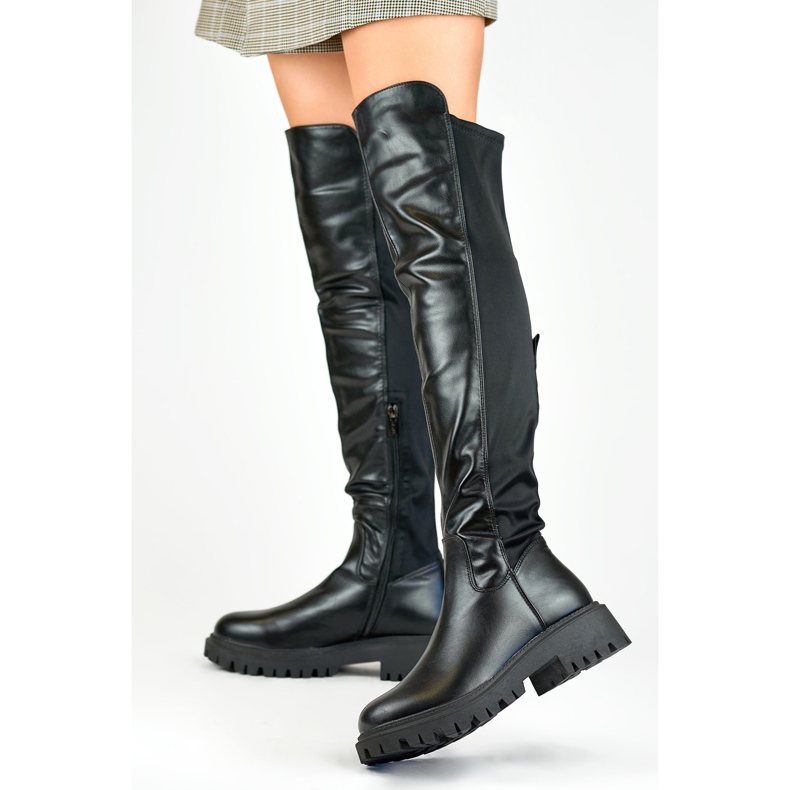 Botas de mujer Viris elasticas negras negro 1