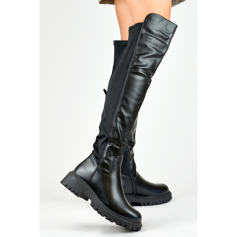 Botas de mujer Viris elasticas negras negro 2