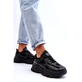 PA1 Zapatillas De Mujer Con Plataforma Gruesa Negro Agnenia 4