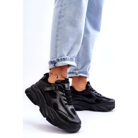 PA1 Zapatillas De Mujer Con Plataforma Gruesa Negro Agnenia 2