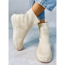 Ervin Beige calcetín zapatillas altas 2 Ervin Beige calcetín zapatillas altas 2