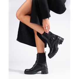 Bolsos de mujer Shelovet con cordones y parte superior flexible negro 1 Bolsos de mujer Shelovet con cordones y parte superior flexible negro 1