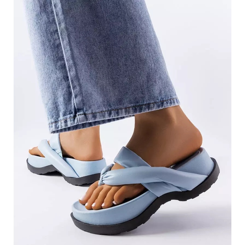 PA1 Sandalias azules con plataforma de Lachapelle 2