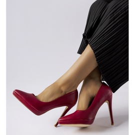 Los clásicos tacones burdeos de Kristin rojo 1 Los clásicos tacones burdeos de Kristin rojo 1