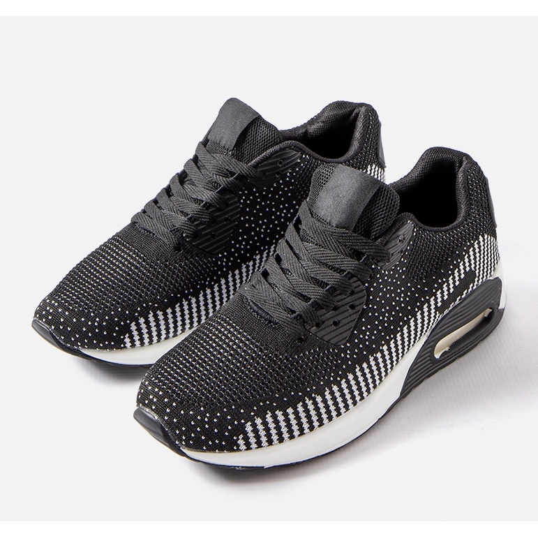 Inna Zapatillas de hombre Alvin en blanco y negro. 1