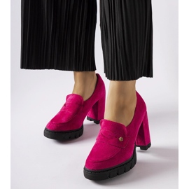 Zapatos de tacón rosas de Vinceza rosado 1