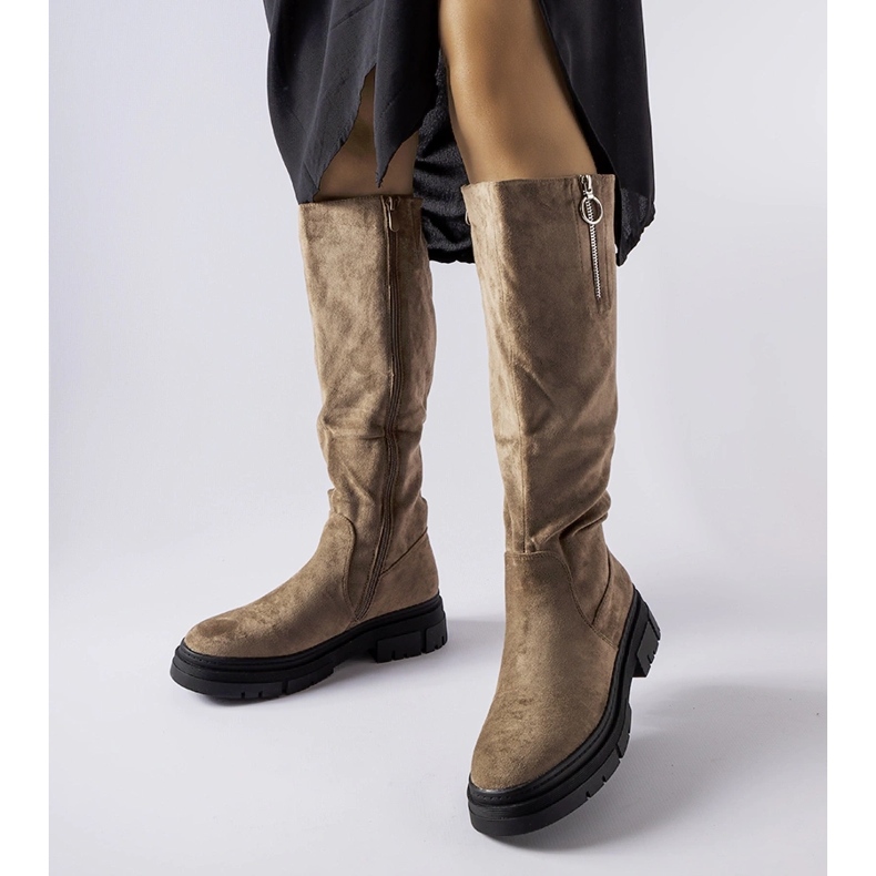 Botas Vinceza con aislamiento beige oscuro 1