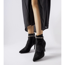 Botas aislantes negras con tacón alto de Vinceza negro 1