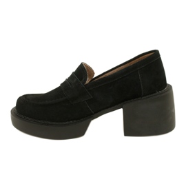 Mocasines de ante de moda Filippo DP4685/23 BK negro 1 Mocasines de ante de moda Filippo DP4685/23 BK negro 1