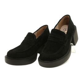 Mocasines de ante de moda Filippo DP4685/23 BK negro 2 Mocasines de ante de moda Filippo DP4685/23 BK negro 2