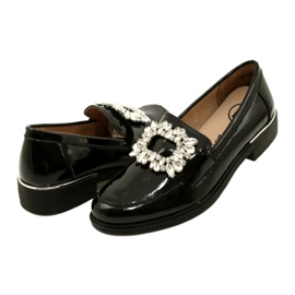 Señores de charol con decoración Filippo DP4787/23 BK negro 3