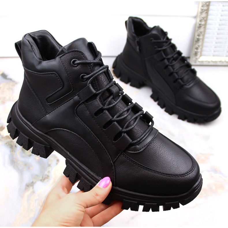 Botas de plataforma negras con aislamiento para mujer de Sergio Leone BT750 negro 1