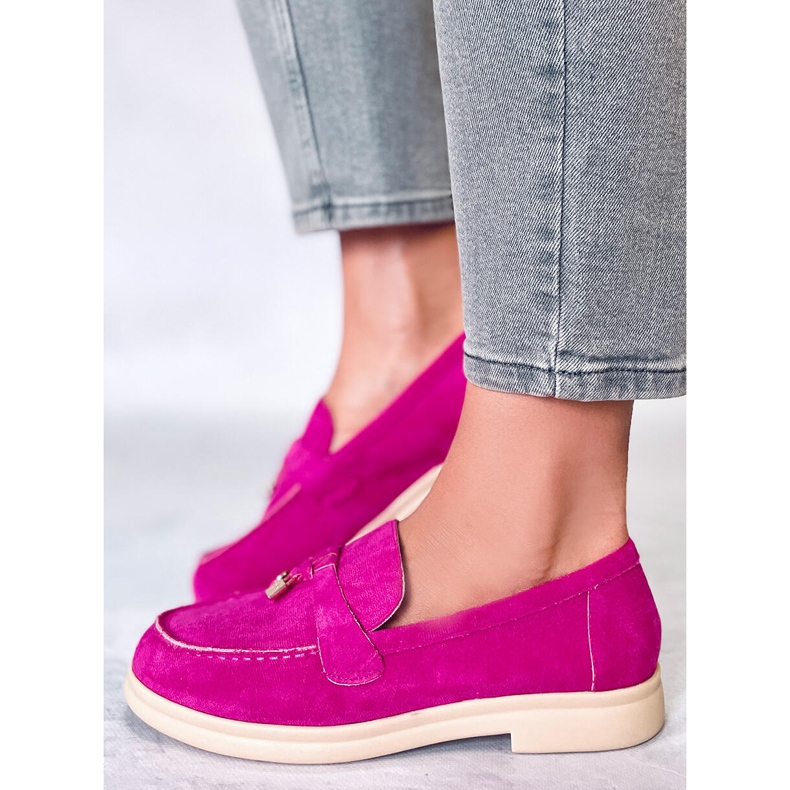 Mocasines de ante de Ottavia Fucsia rosa 2