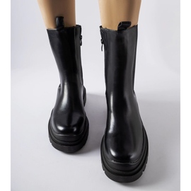 Botines Delebio macizos negros 1 Botines Delebio macizos negros 1