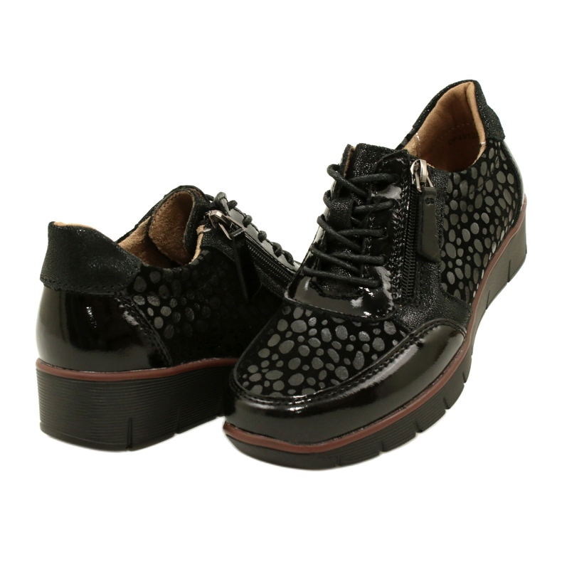 Filippo DP4912/23 BK zapatillas de piel, negro 3