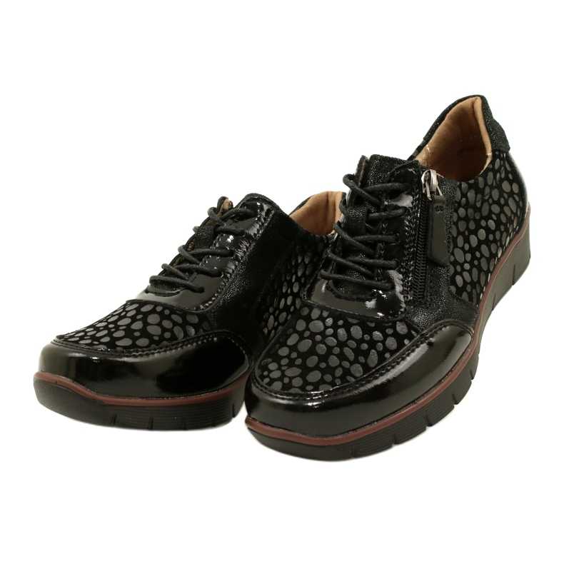 Filippo DP4912/23 BK zapatillas de piel, negro 2