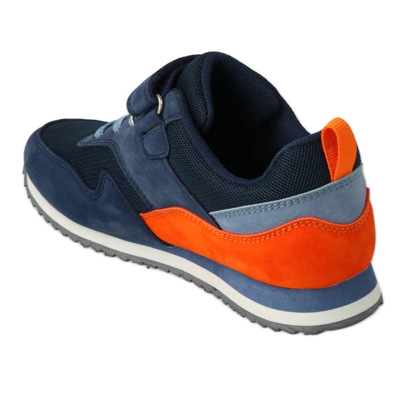 Zapatos infantiles befado con velcro, azul marino 3