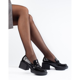 Zapatos tacón Shelovet charol negro 2