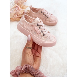Deportivas caladas Big Star JJ374130 Nude rosado 3
