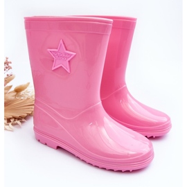 PG3 Botas de agua infantiles de goma rosa Malvi rosado 2
