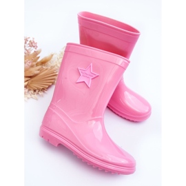 PG3 Botas de agua infantiles de goma rosa Malvi rosado 4