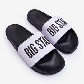 Chanclas Clásicas de Mujer Big Star MM274713 Blanco y Negro 1