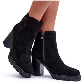 Botas Tacón Alto Ante Negro Makeline 9