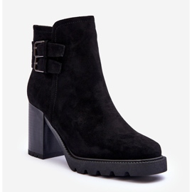 Botas Tacón Alto Ante Negro Makeline 1