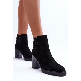 Botas Tacón Alto Ante Negro Makeline 5