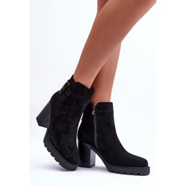 Botas Tacón Alto Ante Negro Makeline 3