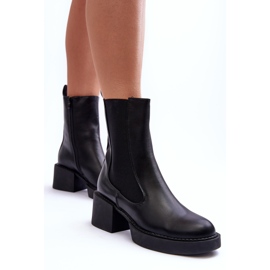Botas Chelsea con tacones enormes, Black Ironna negro 6