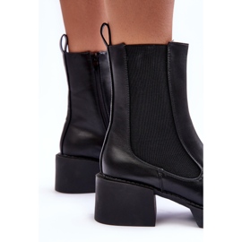 Botas Chelsea con tacones enormes, Black Ironna negro 5