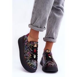 Zapatos Deportivos De Piel Con Plataforma Maciejka 06191-39 Multicolor 5