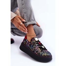 Zapatos Deportivos De Piel Con Plataforma Maciejka 06191-39 Multicolor 9