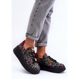 Zapatos Deportivos De Piel Con Plataforma Maciejka 06191-39 Multicolor 4