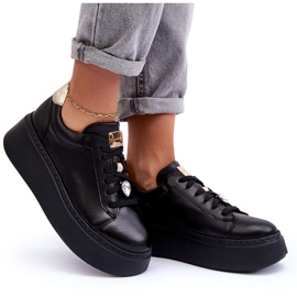 Deportivas de Piel con Plataforma Maciejka 06191-01 Negro 10