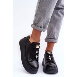 Deportivas de Piel con Plataforma Maciejka 06191-01 Negro 4