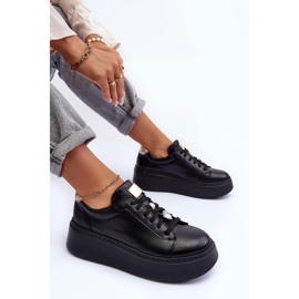 Deportivas de Piel con Plataforma Maciejka 06191-01 Negro 9
