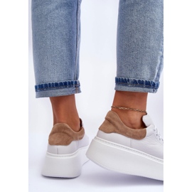 Lemar Deportivas Mujer Piel con Plataforma Blanco Milonia 6