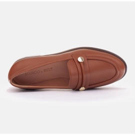Marco Shoes Mocasines tipo mocasín de piel marrón 4
