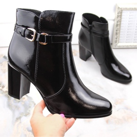 Botas negras de charol con aislamiento para mujer de Sergio Leone BT324 negro 1 Botas negras de charol con aislamiento para mujer de Sergio Leone BT324 negro 1