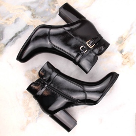 Botas negras de charol con aislamiento para mujer de Sergio Leone BT324 negro 3