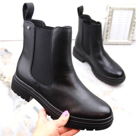 Botas Chelsea de mujer, negras, Potocki SZ12201 negro 1