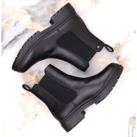Botas Chelsea de mujer, negras, Potocki SZ12201 negro 3