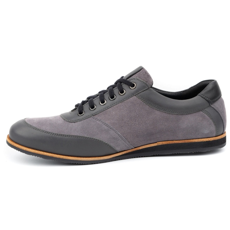 Olivier Zapato piel hombre gris 7007KB 1